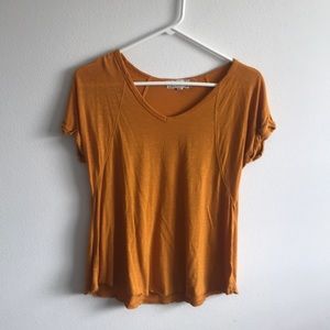 Mustard Yellow Short Sleeve Shirt